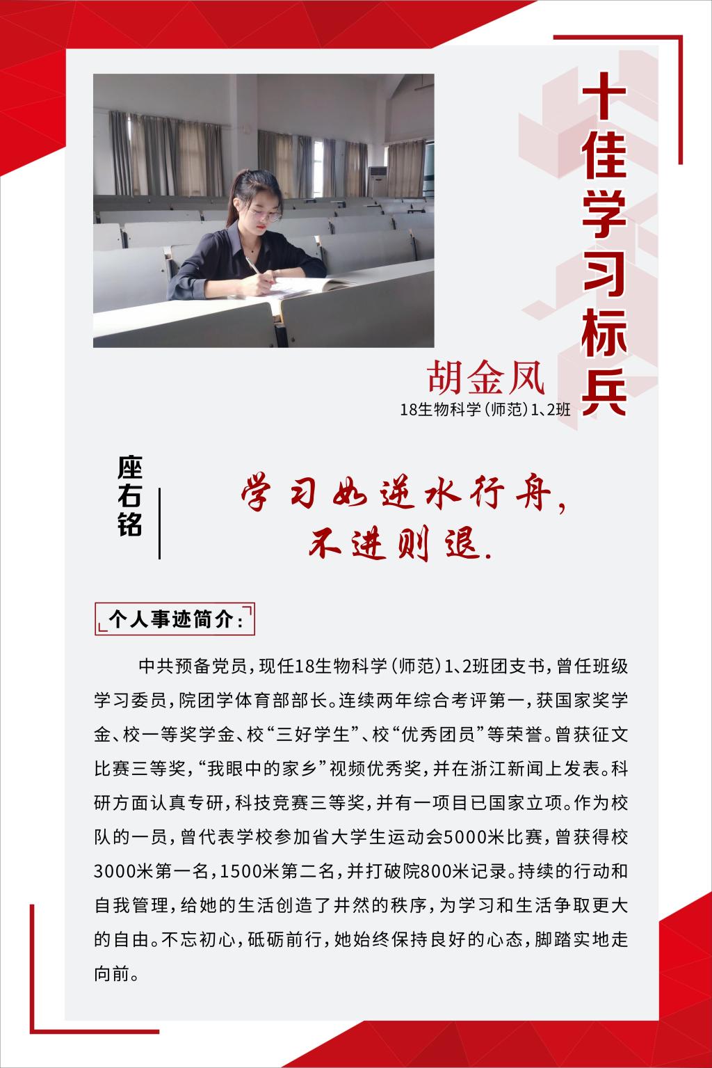 <b>胡金凤【2019-2020学年“十佳学习标兵”展示】</b>