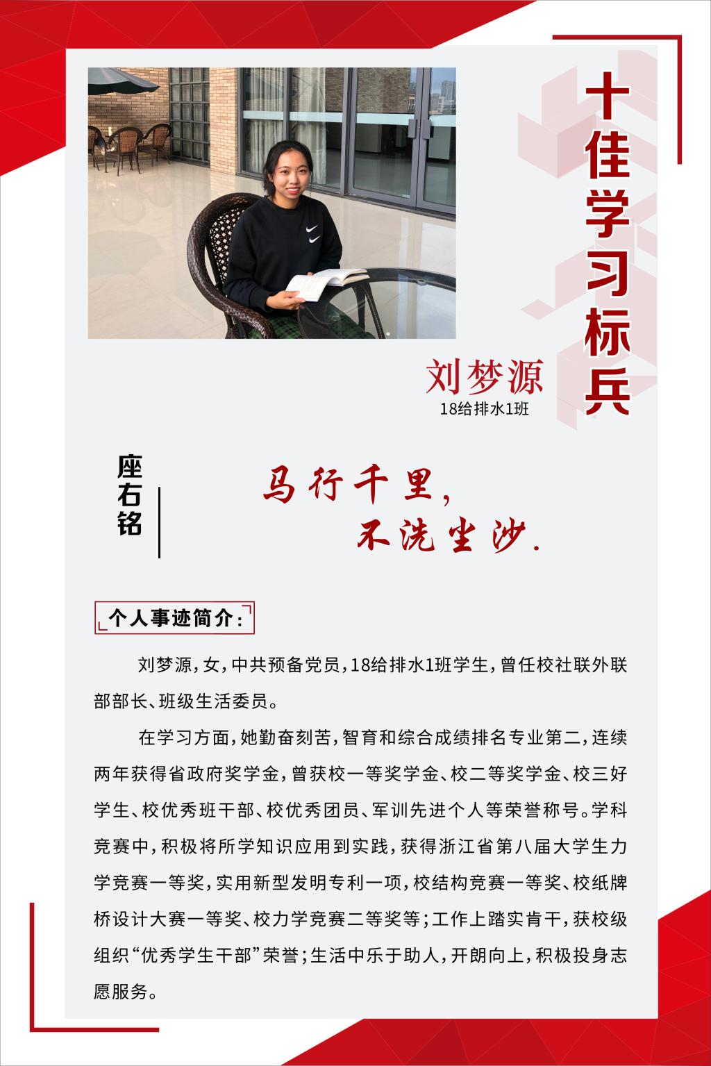 <b>刘梦源【2019-2020学年“十佳学习标兵”展示】</b>